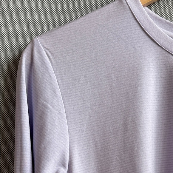 Columbia Leslie Falls Long Sleeve Performance Top | Ruched Side | Size XL | Lila - Picture 6 of 9